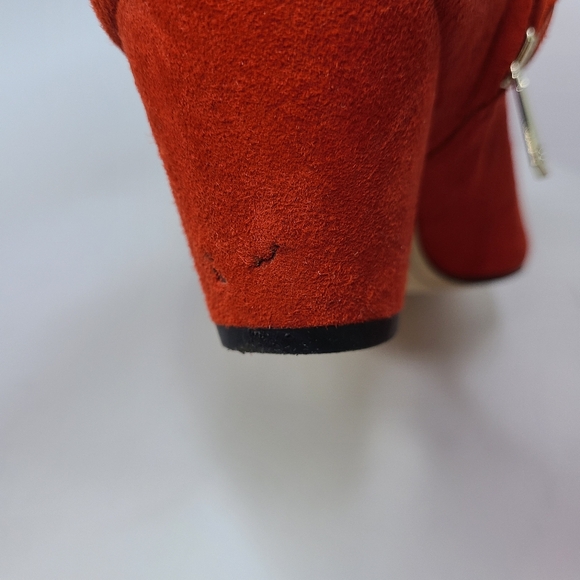 Sam Edelman Karlee Red Suede Ankle Boots - Picture 7 of 12